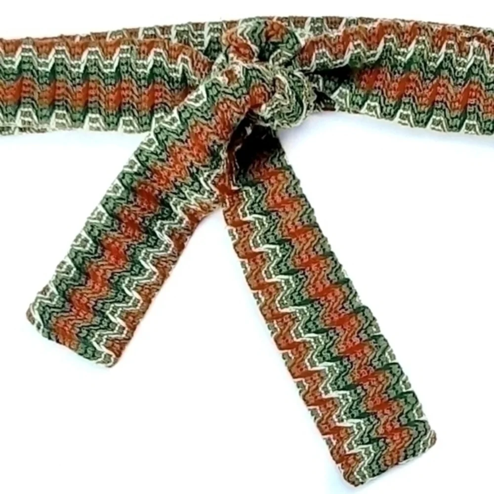 Vintage Squared Chevron Waist Tie